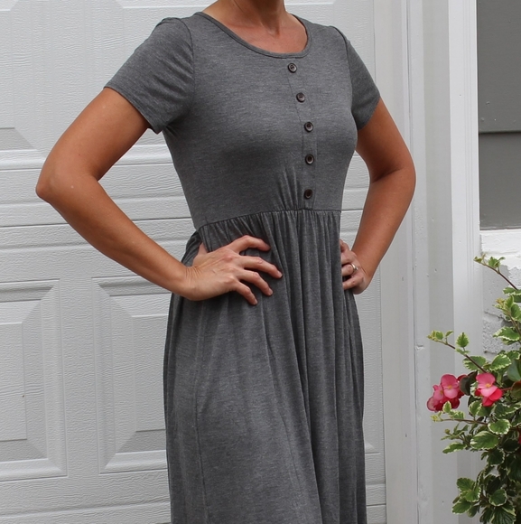 BomBom Dresses & Skirts - Charcoal Dress